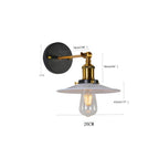 Retro Industrial Style Metal Saucer Shade Wall Light