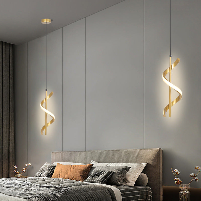Nordic Spiral Acrylic Chandelier