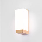 Einar Nordic Wood Glass Wall Lamp