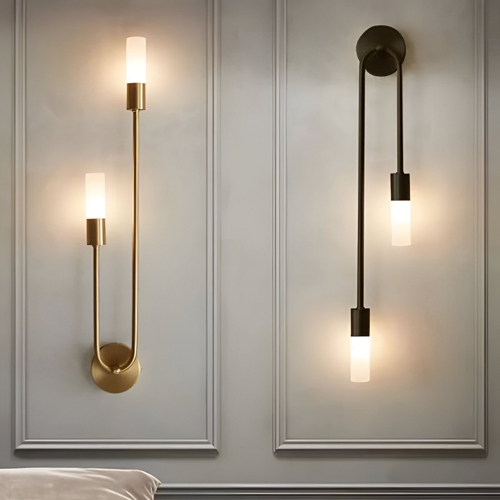 Nordic Modern Simplicity Iron & Acrylic Long Tube Wall Light