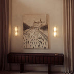 Modern Rectangular Alabaster Essence Wall Light