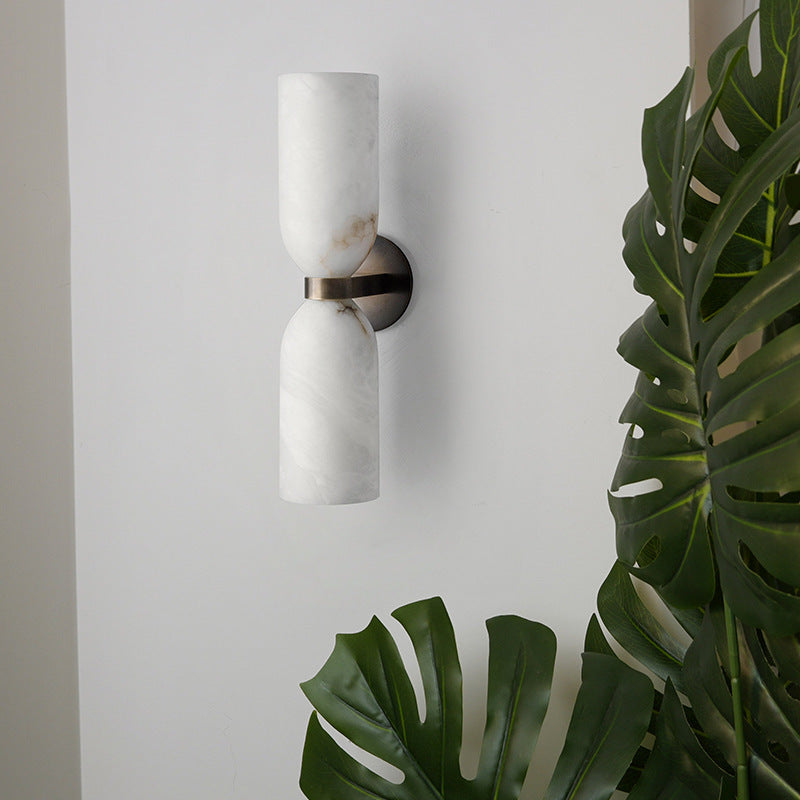 Monty Linea Alabaster Minimalist Wall Lamp