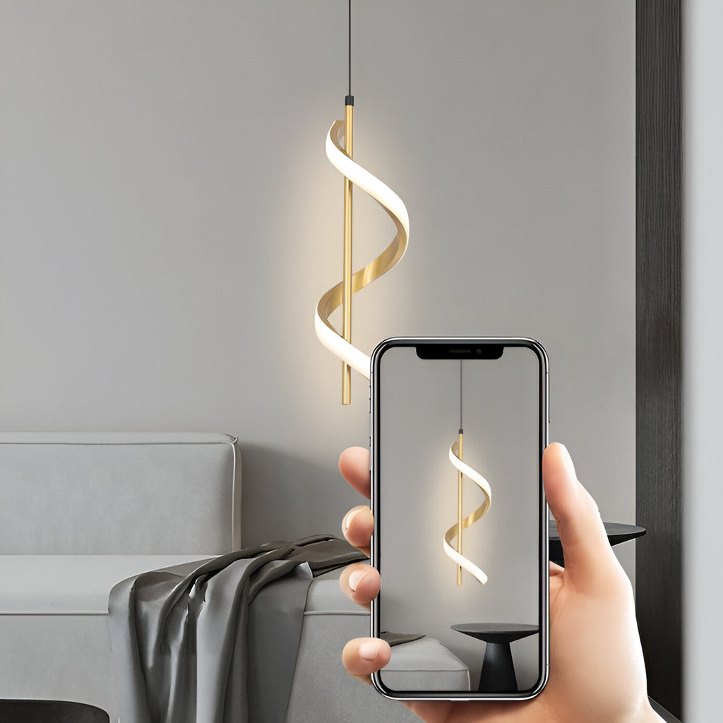 Nordic Spiral Acrylic Chandelier