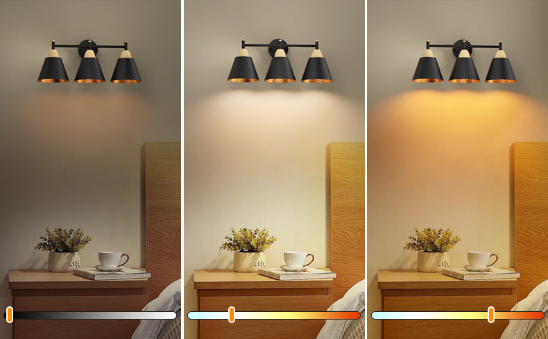 Industrial Style Three-Head Wall Light