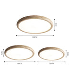 Travertine Japanese Style Round Ceiling Light