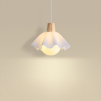 Nordic Style Wooden Flower Pendant Light