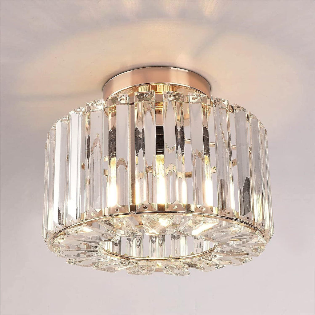 Elegant Crystal Flush Mount Ceiling Light
