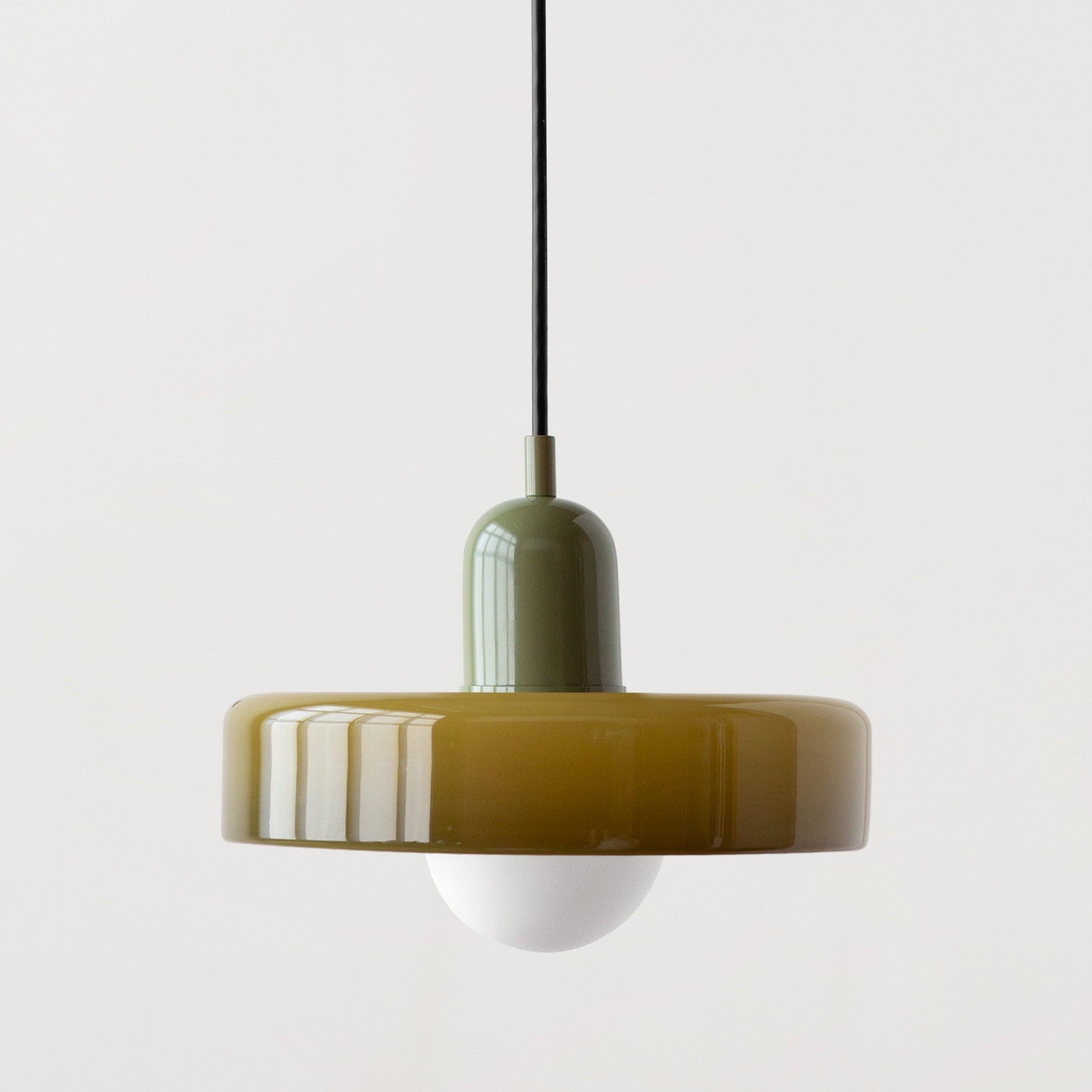 Luminous Halo Modern Glass Pendant Light