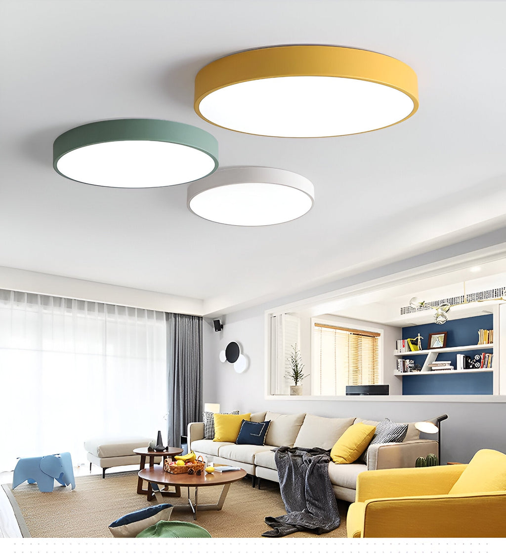 Nordic Macaron Round LED Ceiling Light