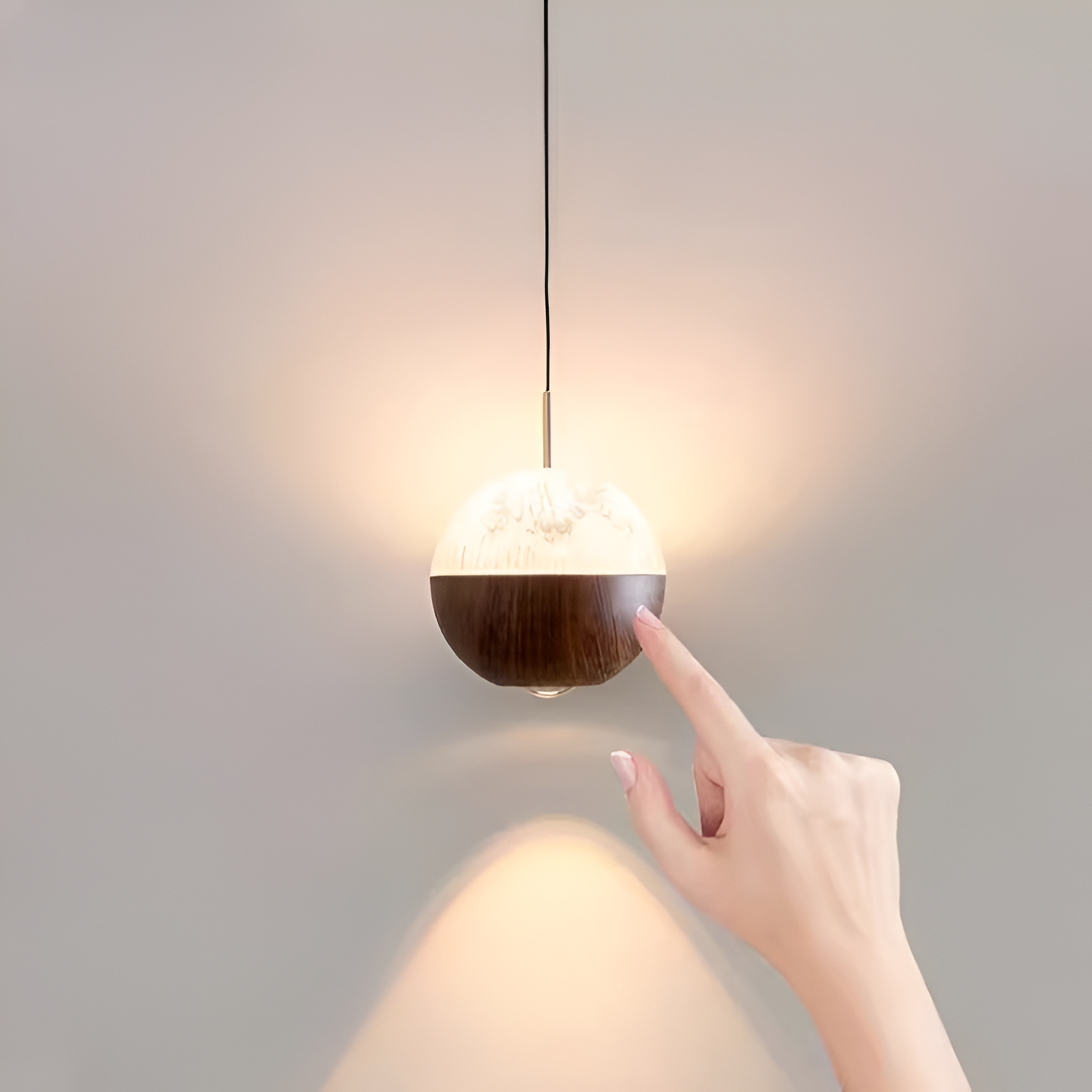 Retractable Touch Medieval Iron Pendant Light