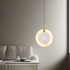 Lorenzo Single Alabaster Marble Pendant Light