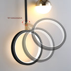 LED Nordic Sconce Round Rotatable Iron Wall Light