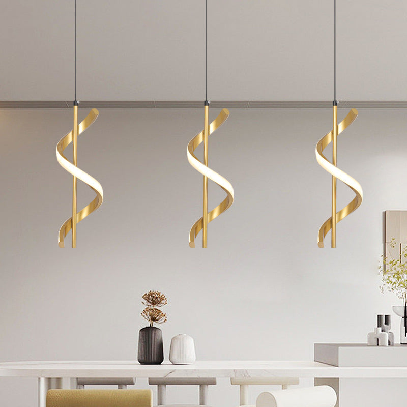 Nordic Spiral Acrylic Chandelier