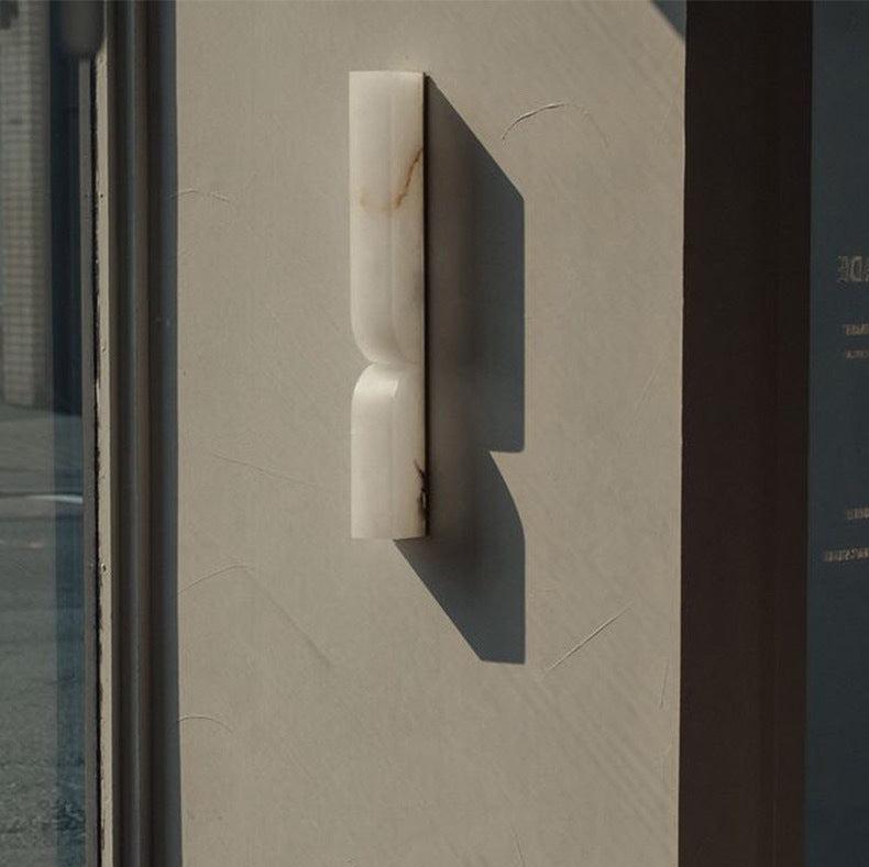 Modern Rectangular Alabaster Essence Wall Light