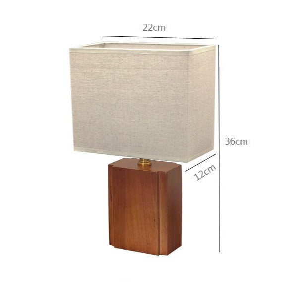 Kairo Japandi Bamboo Linen Table Lamp