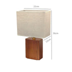 Kairo Japandi Bamboo Linen Table Lamp
