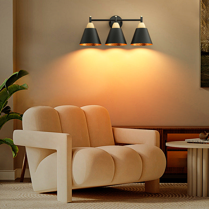 Industrial Style Three-Head Wall Light