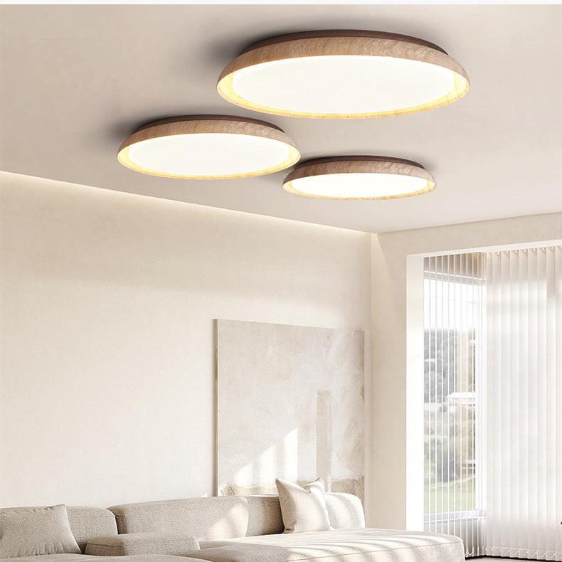 Travertine Japanese Wabi-Sabi Style Retro Ceiling Light