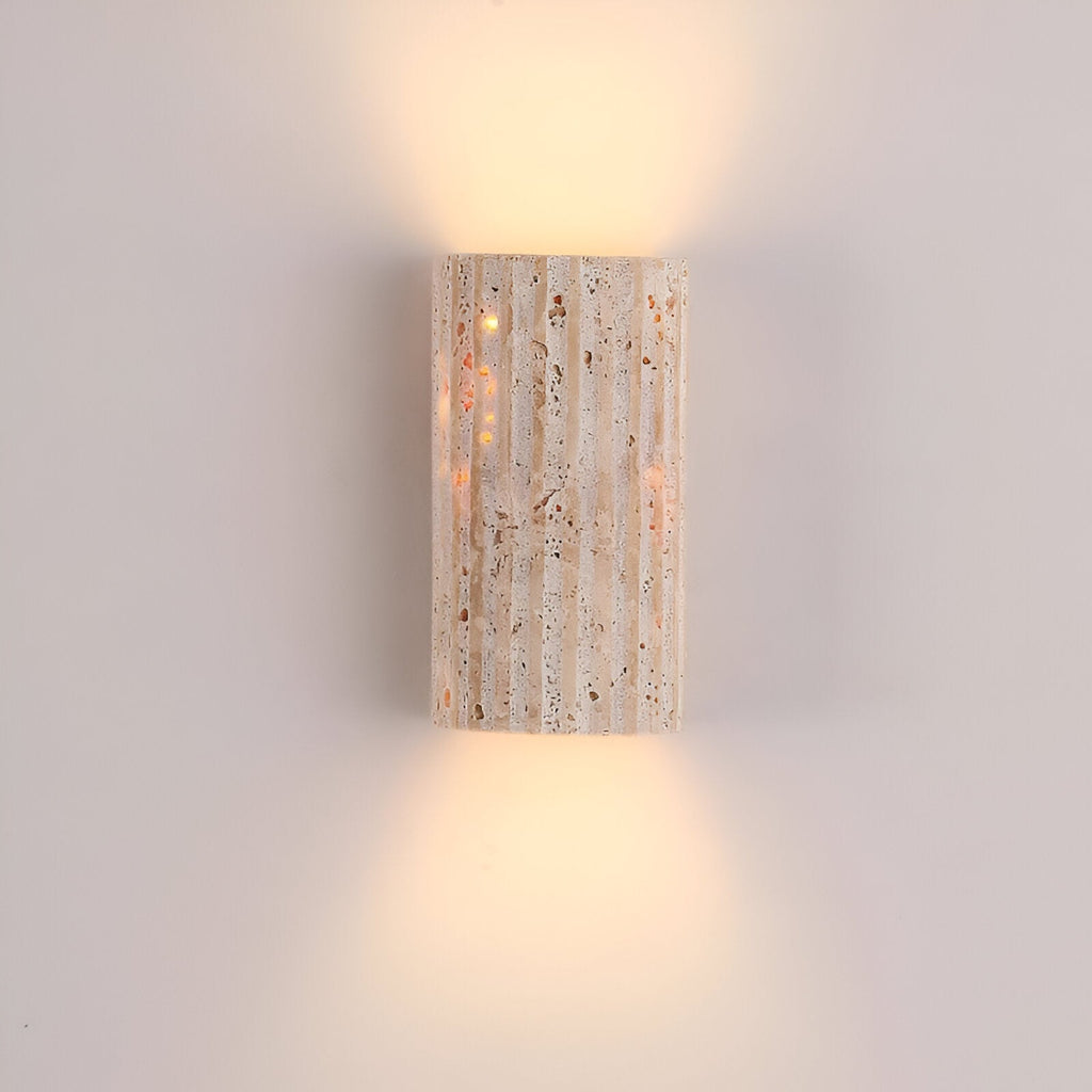 Solaro Travertine Garden Outdoor Wall Light