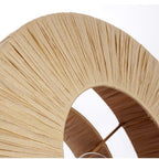 Modern Boho Rattan Double-Layer Plant Ceiling Light