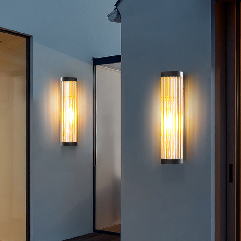 HaloGuard Semi Dome Outdoor Glass Wall Lamp