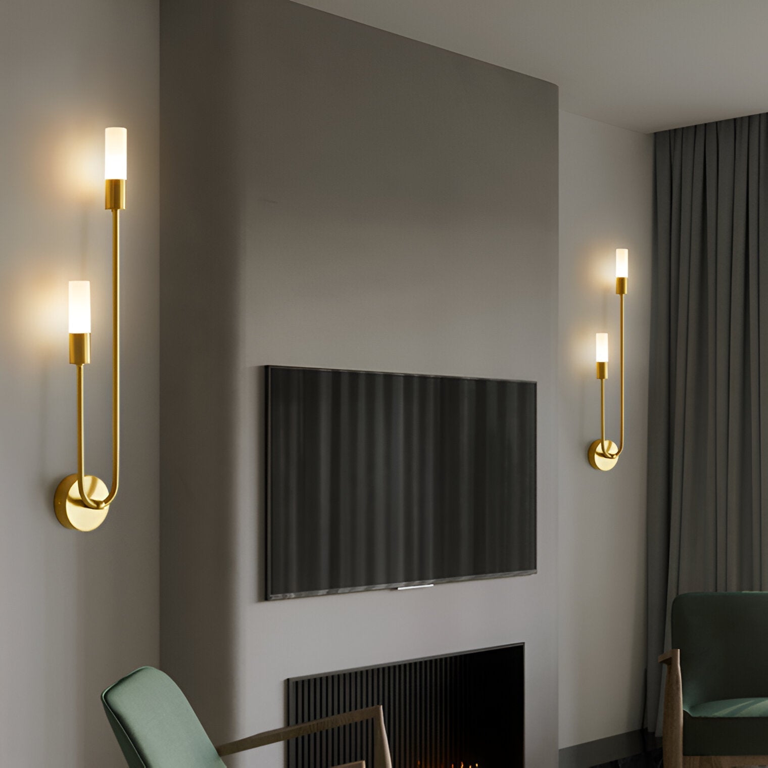 Nordic Modern Simplicity Iron & Acrylic Long Tube Wall Light