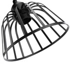 Retro Industrial Black Metal Trio Pendant Light