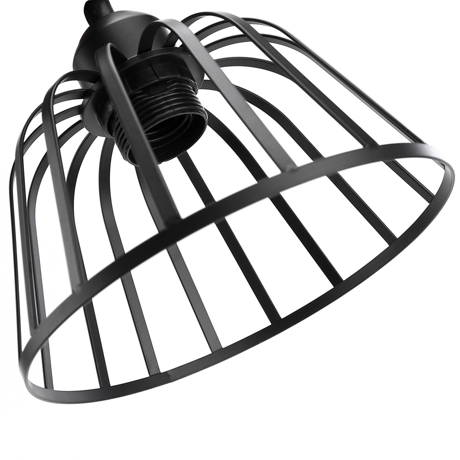 Retro Industrial Black Metal Trio Pendant Light