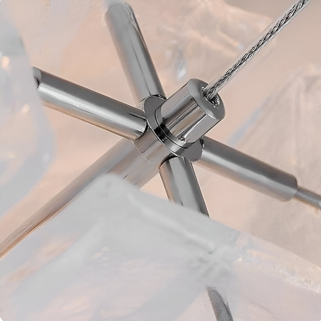 Italian Light Cloud Glass Chandelier