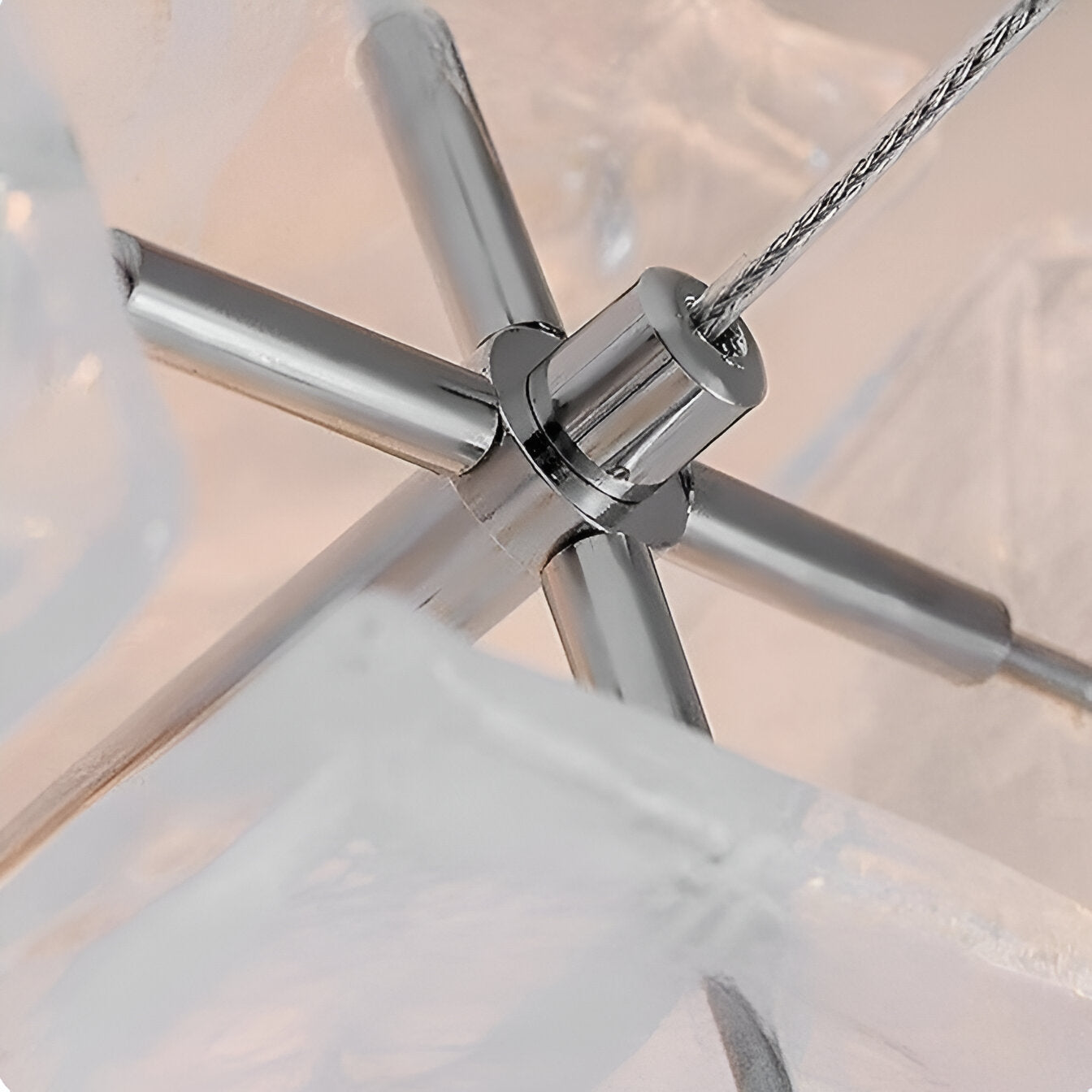 Italian Light Cloud Glass Chandelier
