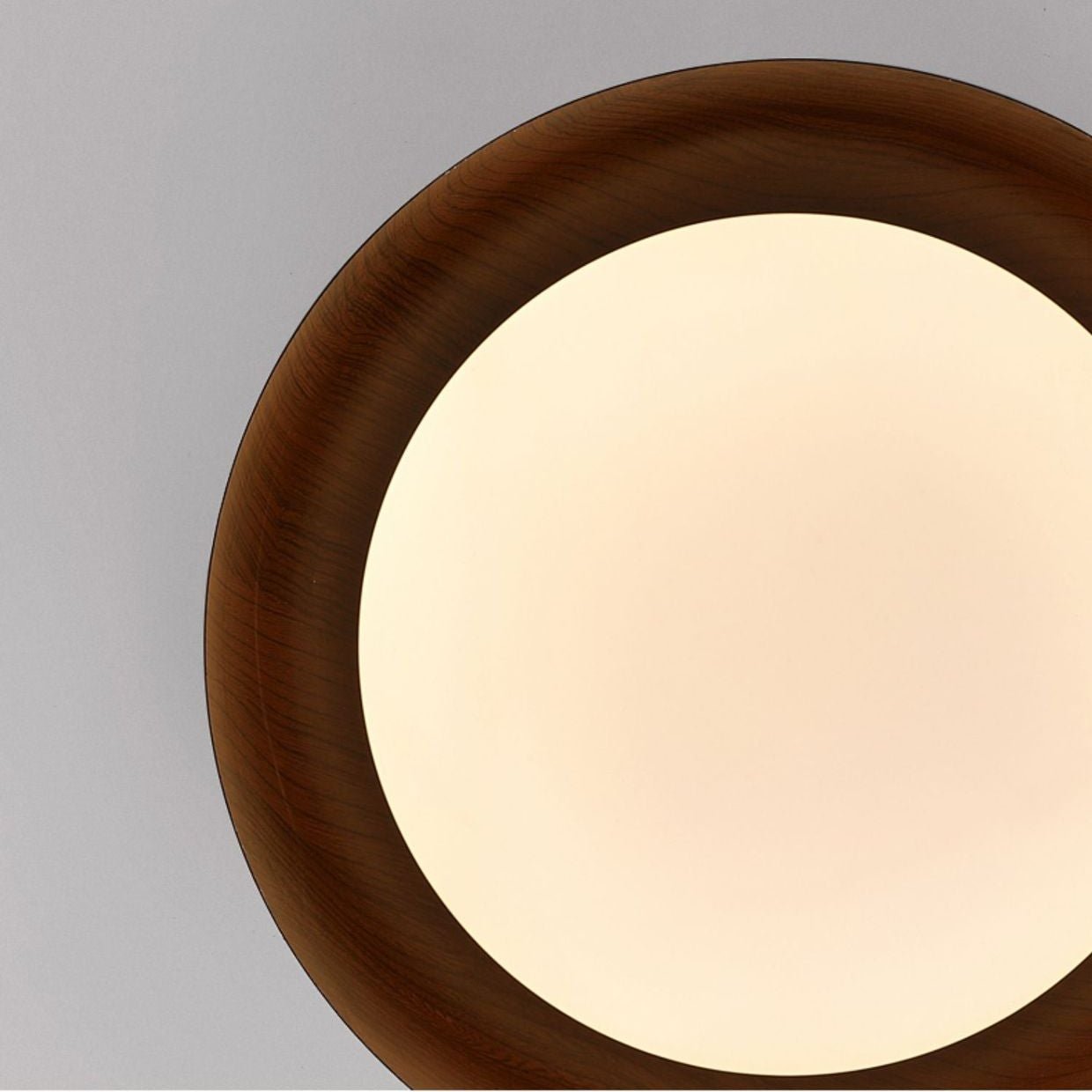 Wabi-Sabi Style Wood Grain Round Ceiling Light