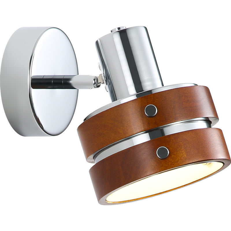 Elric Traditional Vintage Cylinder Wood Wall Light