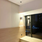Lume Minimalist Stone Travertine Cube Wall Light