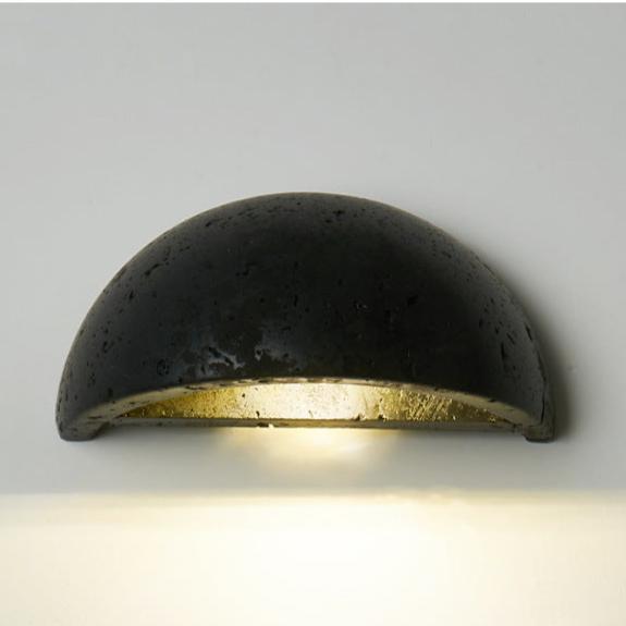 Travertine Nordic Semicircular Wall Light