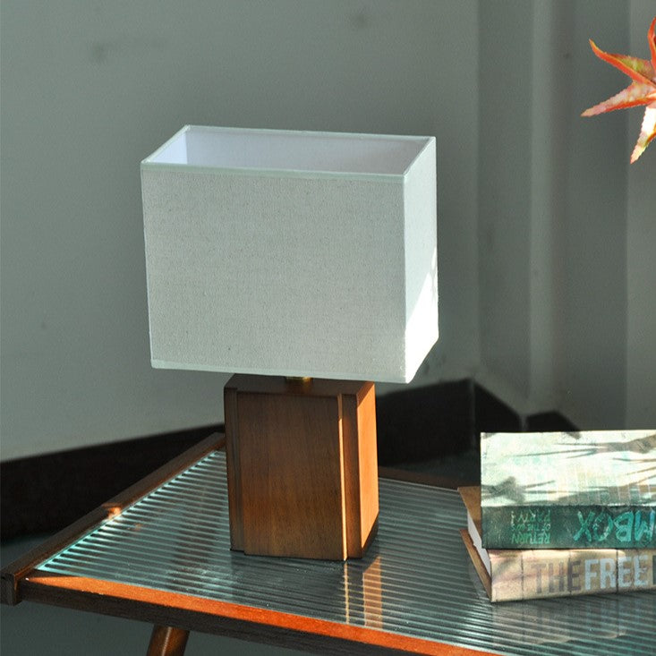 Kairo Japandi Bamboo Linen Table Lamp