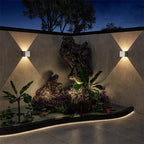 Lume Minimalist Stone Travertine Cube Wall Light