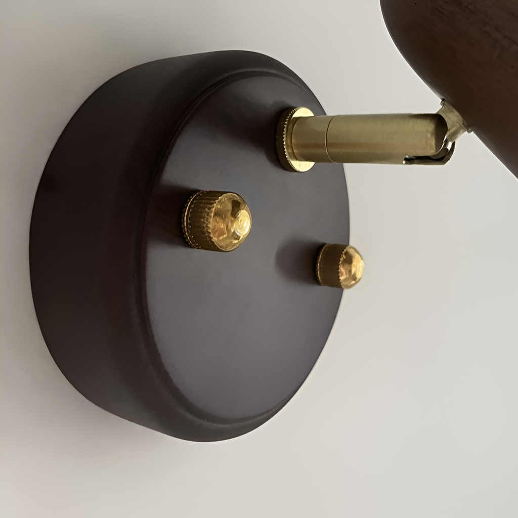 Japanese Retro Style Walnut Haughanv Wall Light