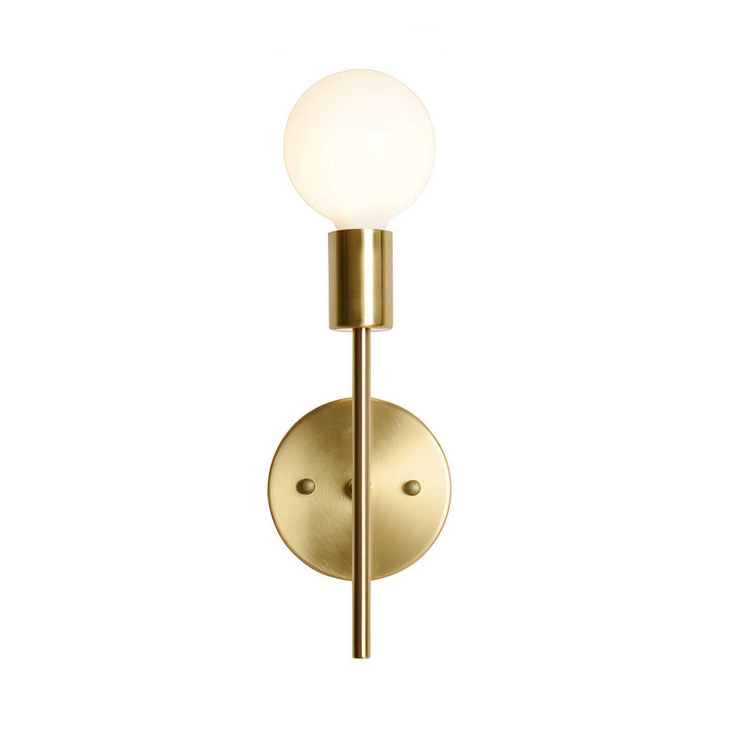 Retro Style Shadeless Single Head Wall Light