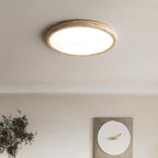 Travertine Japanese Style Round Ceiling Light