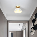 Blossom Glow Mid-Century Ceramic Ceiling Light