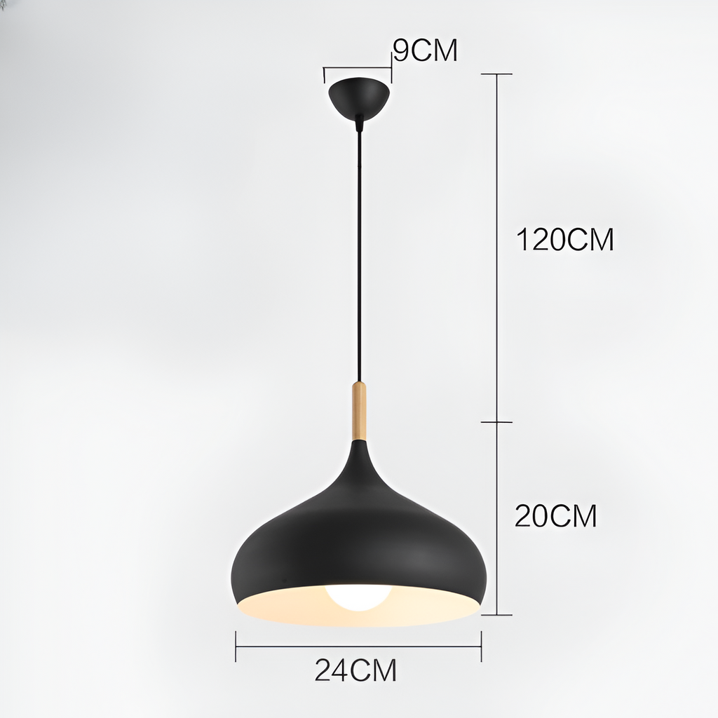 Nordic Wood Macaroon Pendant Light