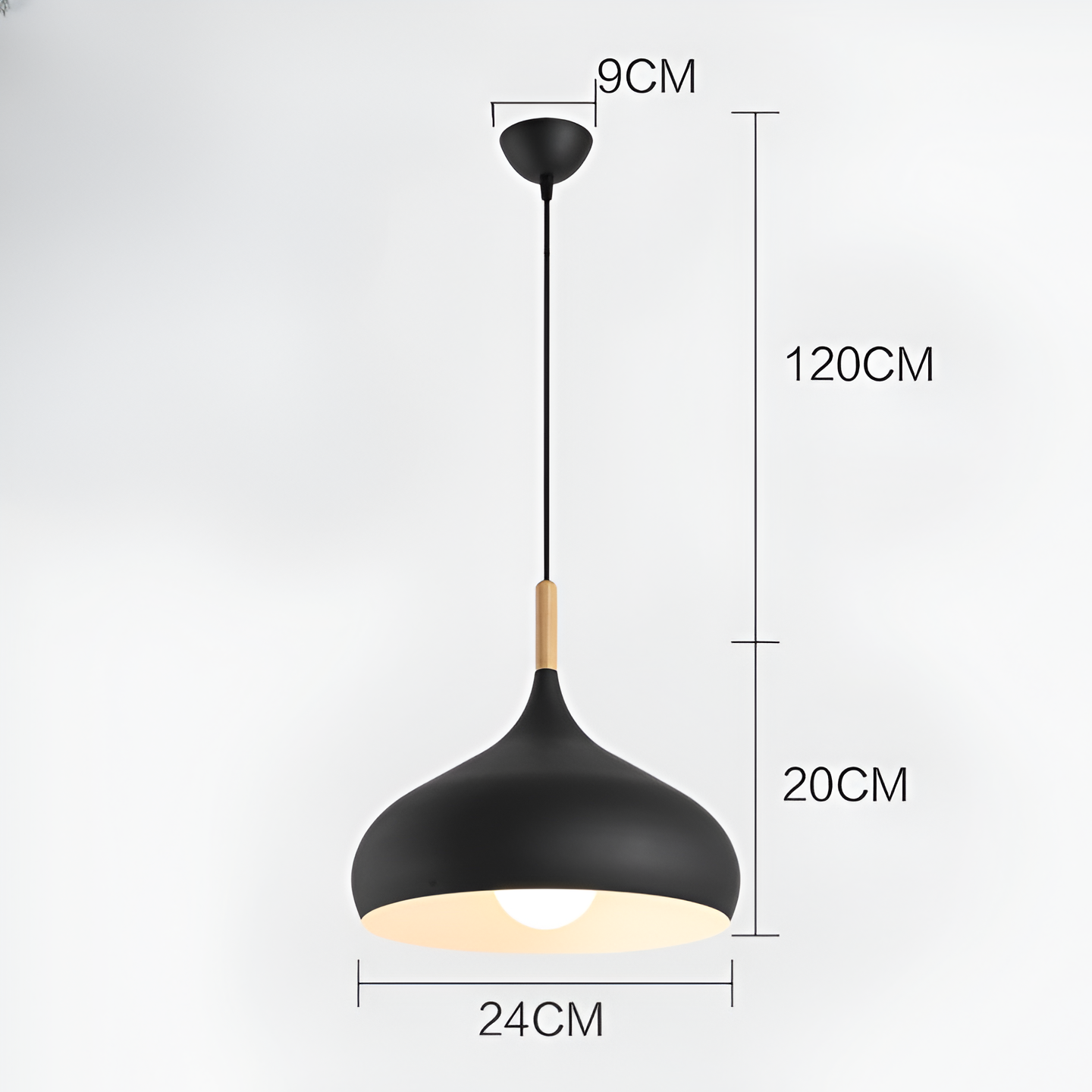 Nordic Wood Macaroon Pendant Light