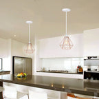 Nordic Diamond-Shaped Metal Pendant Light