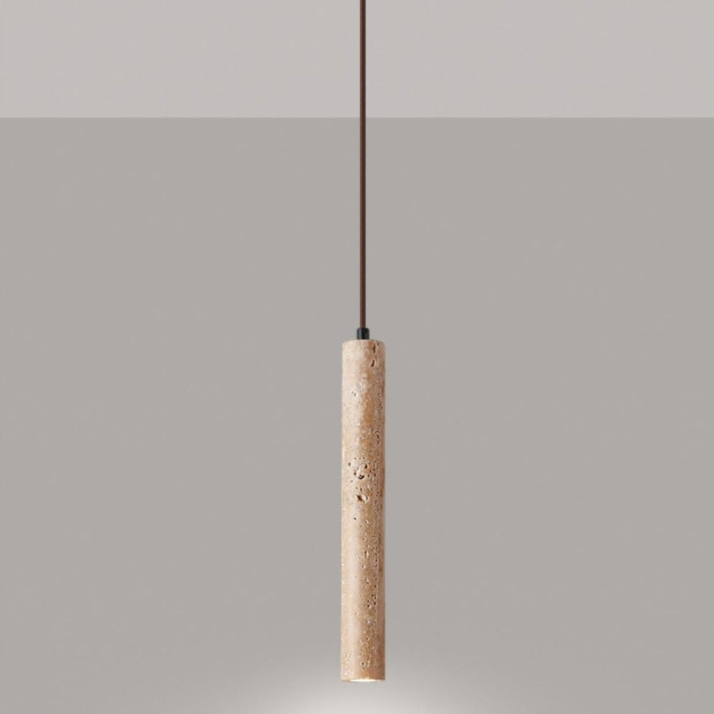 Travertine Minimalist Long Line Ceiling Light