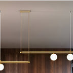 Nordic Glass Linear Luxury Pendant Light