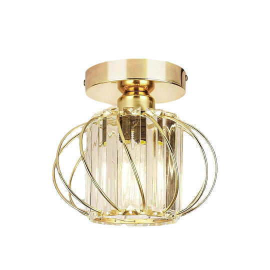 Retro Modern Iron Oblique Line Ceiling Light