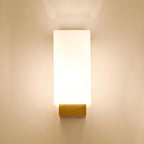Einar Nordic Wood Glass Wall Lamp