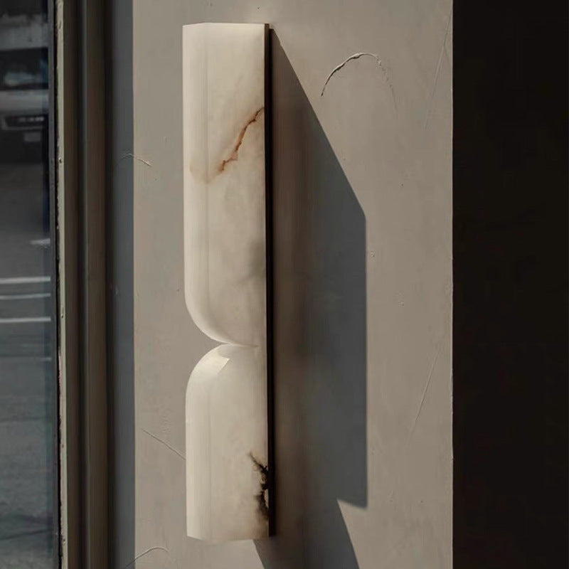 Modern Rectangular Alabaster Essence Wall Light