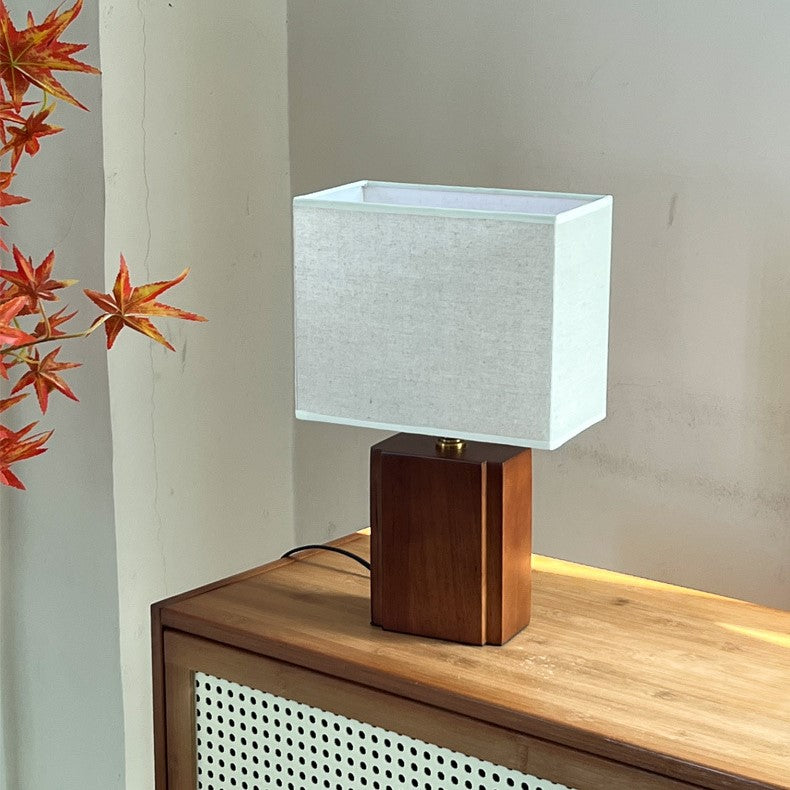 Kairo Japandi Bamboo Linen Table Lamp
