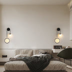 LED Nordic Sconce Round Rotatable Iron Wall Light